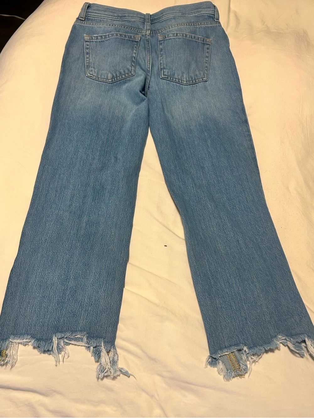We The Free Light Blue Distressed Wide-Leg Jeans - Picture 3 of 5